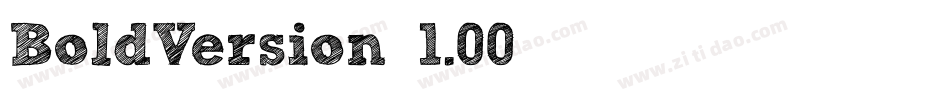 BoldVersion 1.00字体转换